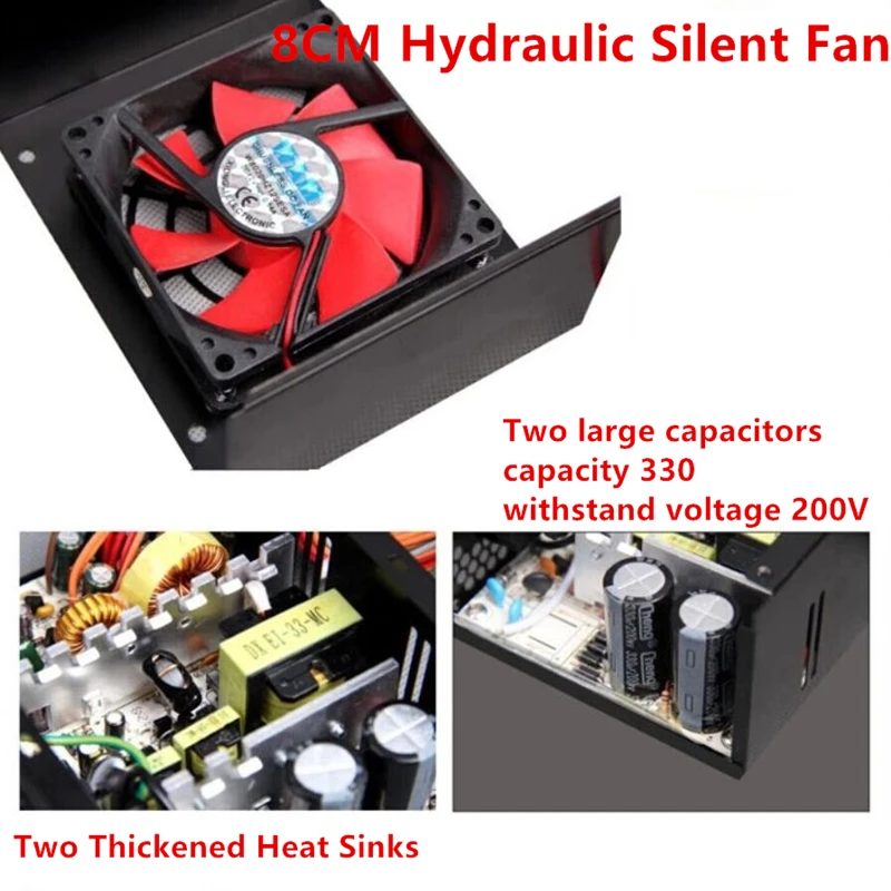 ПК PSU для Gold Empery MICRO ITX DIY супер тихий маленький блок питания 580WS