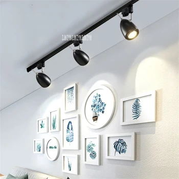 

SM1828 Wall Clothing Store Led Track Light Lamp Commercial Reception Flower Shop Background Tracking Spotlight 220V/ 85-260V
