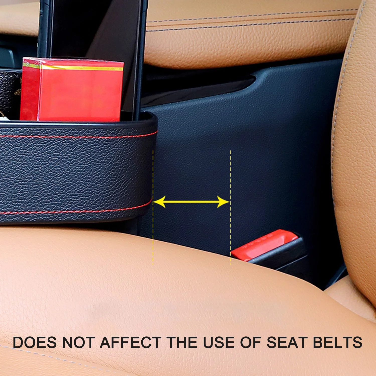 Car Organizer Seat Universal Passenger Driver Side Carriage Bag Pocket Organizer Car Seat Storage Box Auto Stowing Tidying