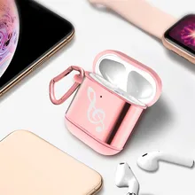 Защитный чехол для Airpods Жесткий Чехол наушников Apple 1 2