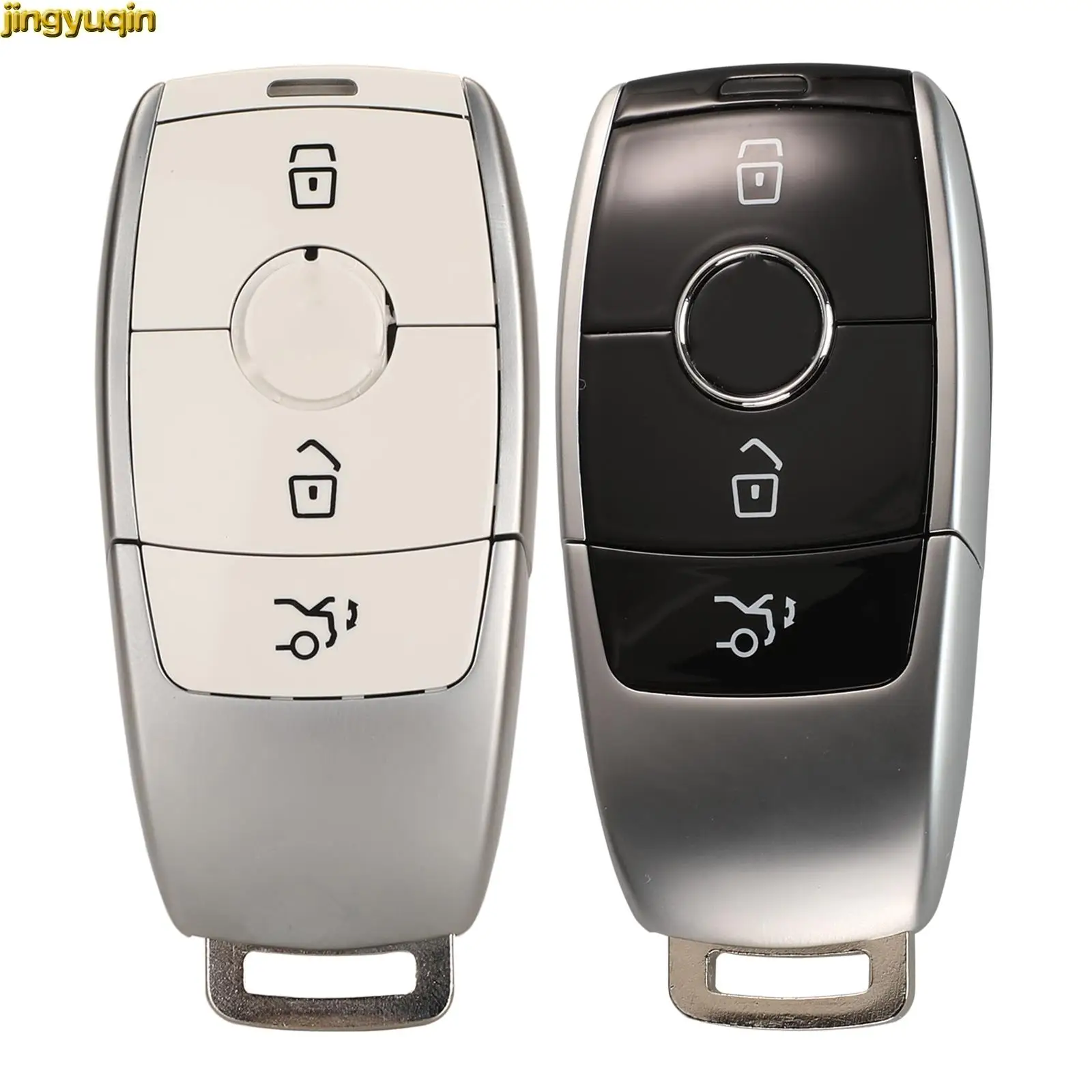 Jingyuqin Smart Car Key Fob Shell For Mercedes Benz 2017 E Class E43 E300 E400 W213 2018 S Class Styling Auto Remote Key Case