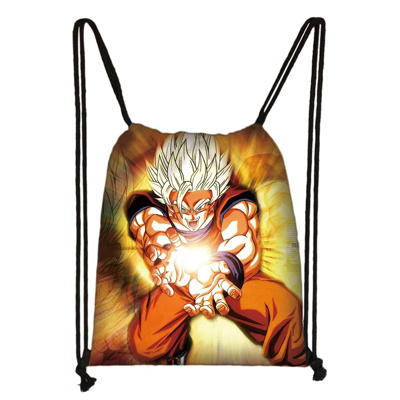 SKD-QLZ36 Аниме Dragon Ball сумка на шнурке Супер Саян Гоку Гохан рюкзак для мальчиков и девочек книга сумки для подростков сумка для хранения - Цвет: SKD-QLZ36
