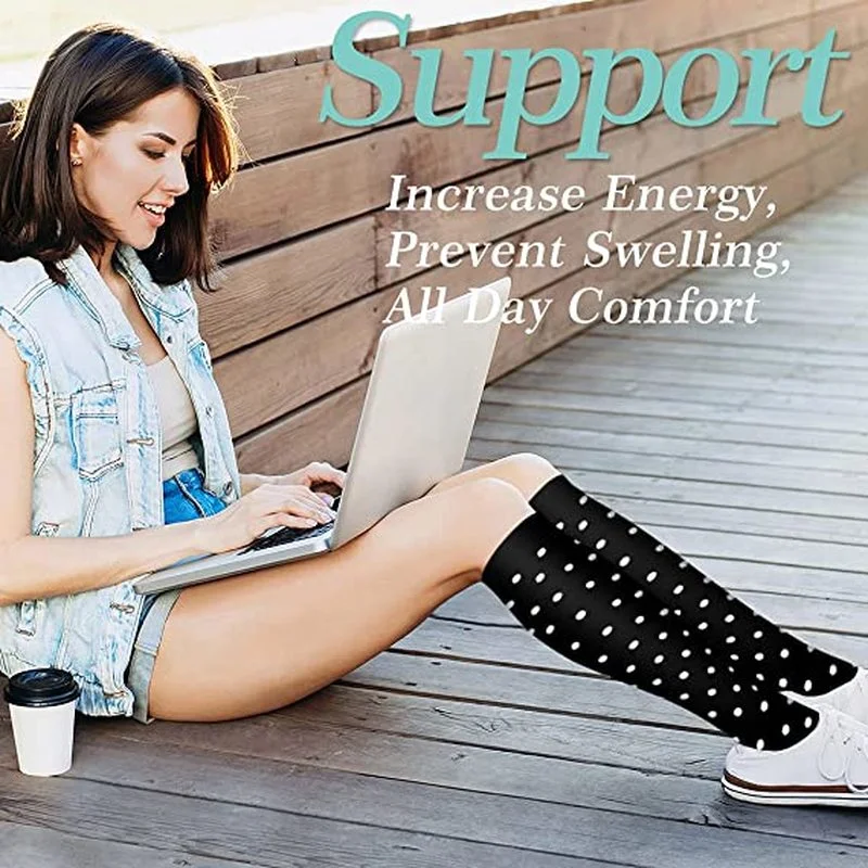 Running Compression Socks Stockings 20-30 mmhg Men Women Sports Socks for Marathon Cycling Football Varicose Veins