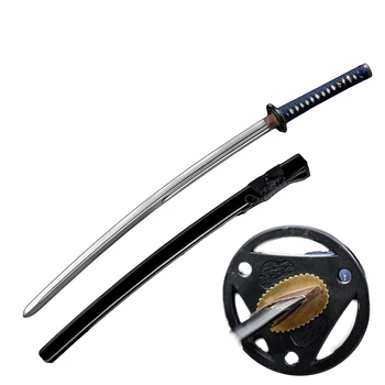 

Japanese Practice Bushido Tachi Not Sharp Stainless sword Katana Samurai Zinc Alloy Steel Full Tang Blade Alloy Tsuba