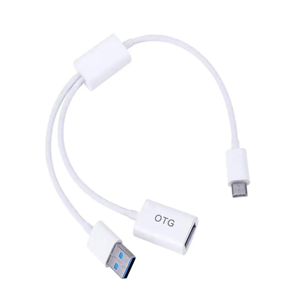 30 см 2 в 1 тип-c штекер 10Gb-ps USB 3,1 Мужской Женский OTG кабель для зарядки данных провод для телефона Plug& Play отг кабель тайп си