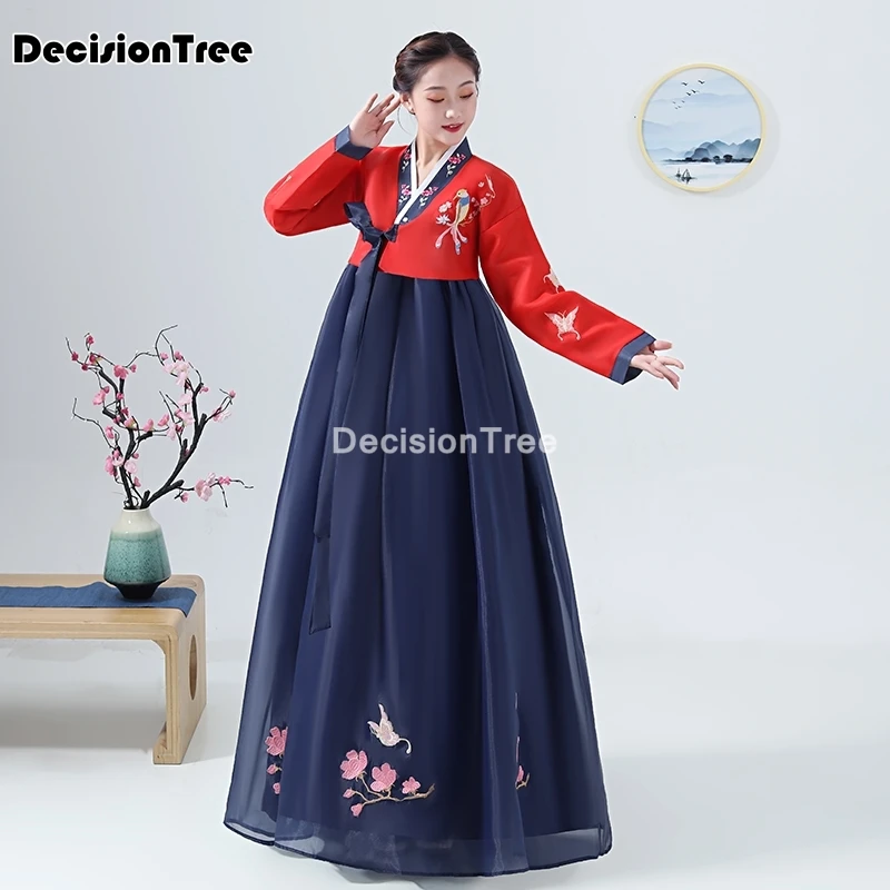 2021 корейское народное платье для женщин одежда hanbok выступлений традиционные