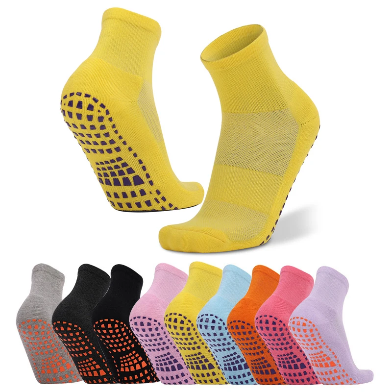 

Trampoline Socks for Adult Home Sport Socks Cotton Anti-slip Breathable Floor Socks Yoga Socks Foot Massage