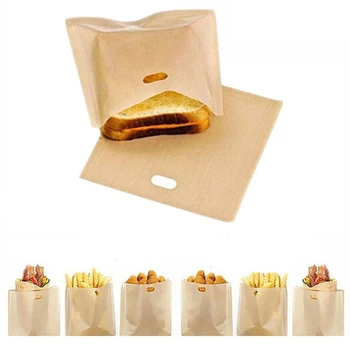 

Non-Stick Reusable Toaster Bags -Toaster Bags for Heat Resistant, Perfect for Grilled Cheese Sandwiches, Chicken 20 Pack