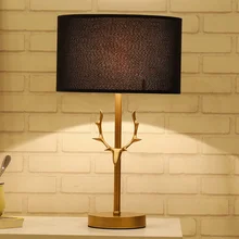 Скандинавские креативные настольные лампы, полностью медные рога, современный дизайн для отеля, фойе, декоративное освещение, чистая ручная лампа для тела, Форж