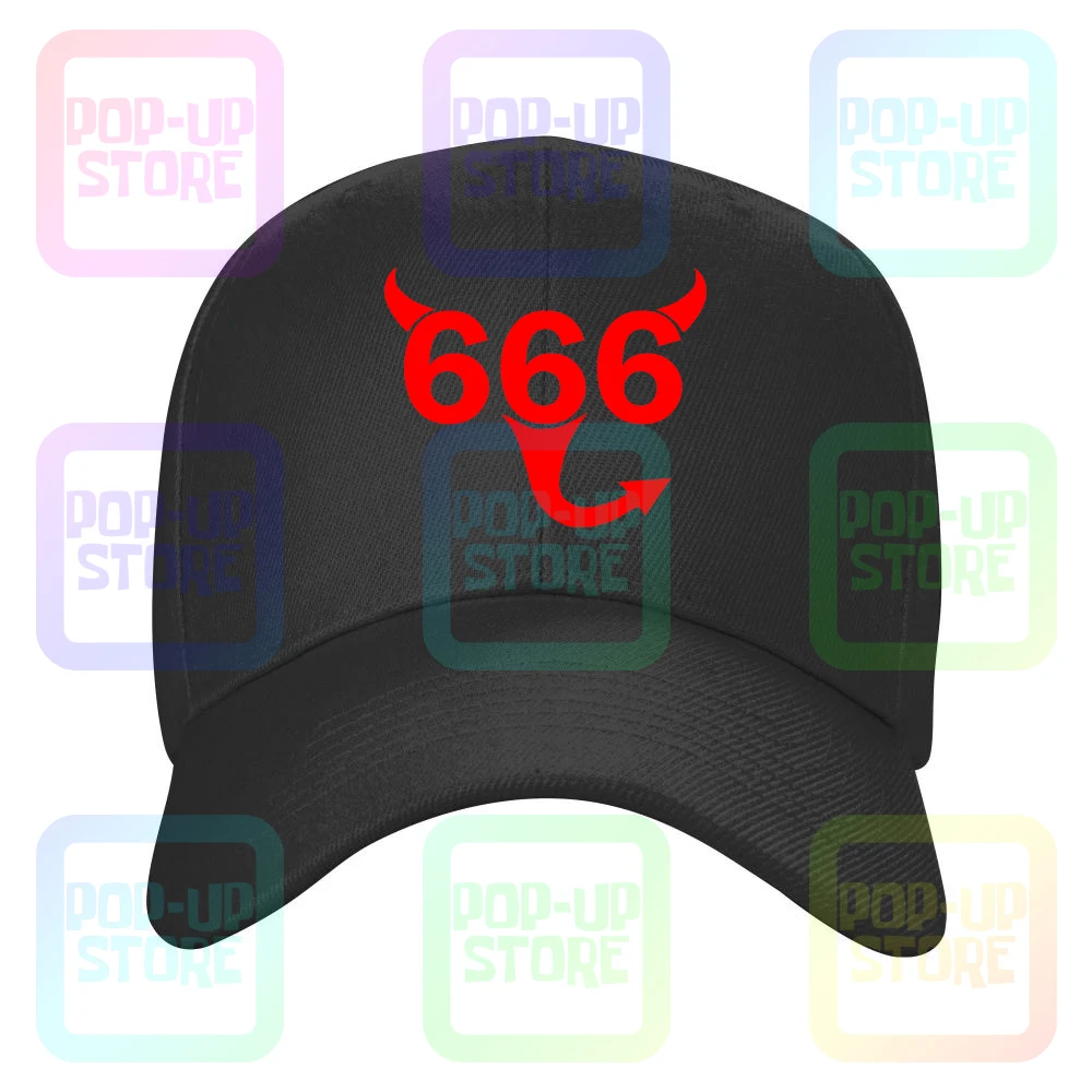 Бейсболка из хлопка в стиле ретро с рисунком ужасов t_s _ The Devilpre - 666 Wo | Аксессуары
