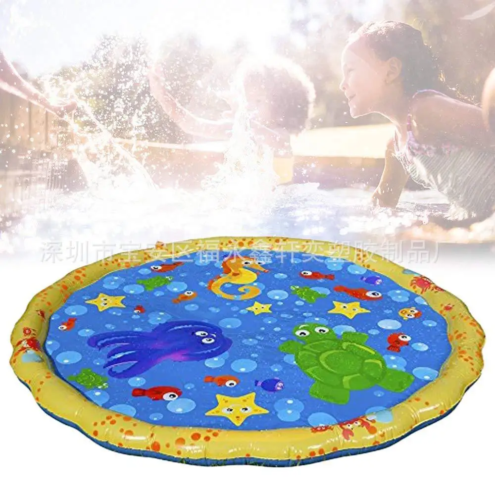 Environmentally Friendly pvcins Online Celebrity Children Inflatable Water Spouting Pad Outdoor Water Spouting Class Water Toys