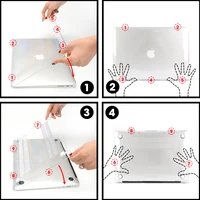 Étui mat pour ordinateur portable Apple Macbook Air 13 Pro 11 12 13 15 16 pouces A2337 A1466 A1708 A2179, étui de protection rigide givré pour MacBook 5