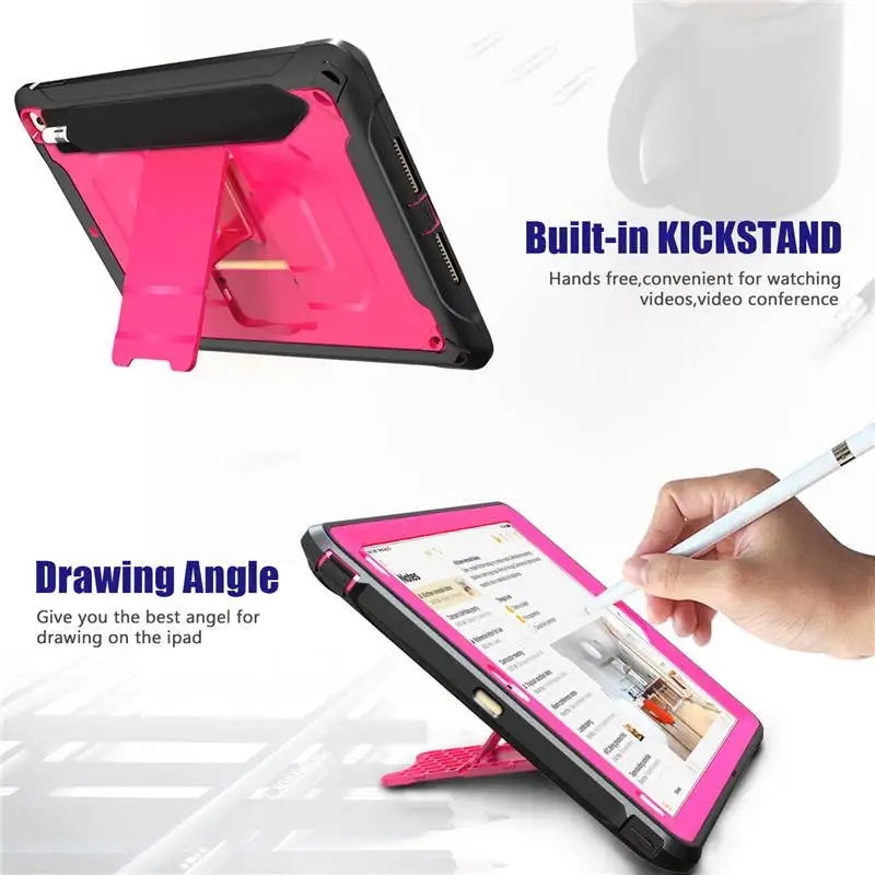 IPad Pro 10,5 ударопрочный чехол Kickstand Dropproof сверхмощный чехол с плечом Belti iPad Air 10,5 чехол