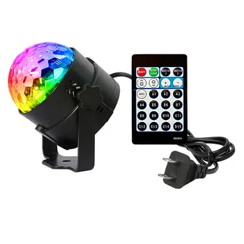 

Christmas Party Light Decor RGB Crystal Ball Rotating LED Stage Light Bulb Disco Party Lamp Music Dance Decoration Accessories