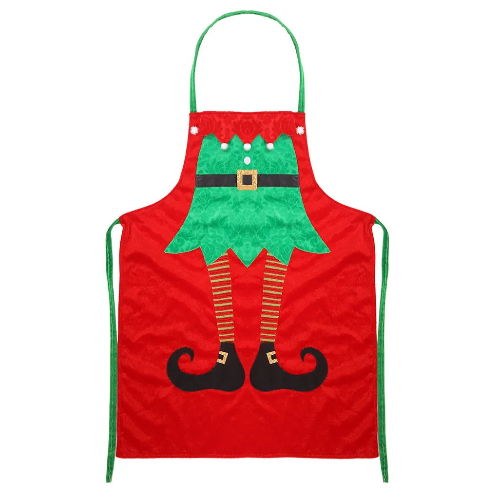 Christmas Kitchen Aprons for Woman Xmas Decoration for Adults Women Men Dinner Party Cooking Apron Baking Accessories