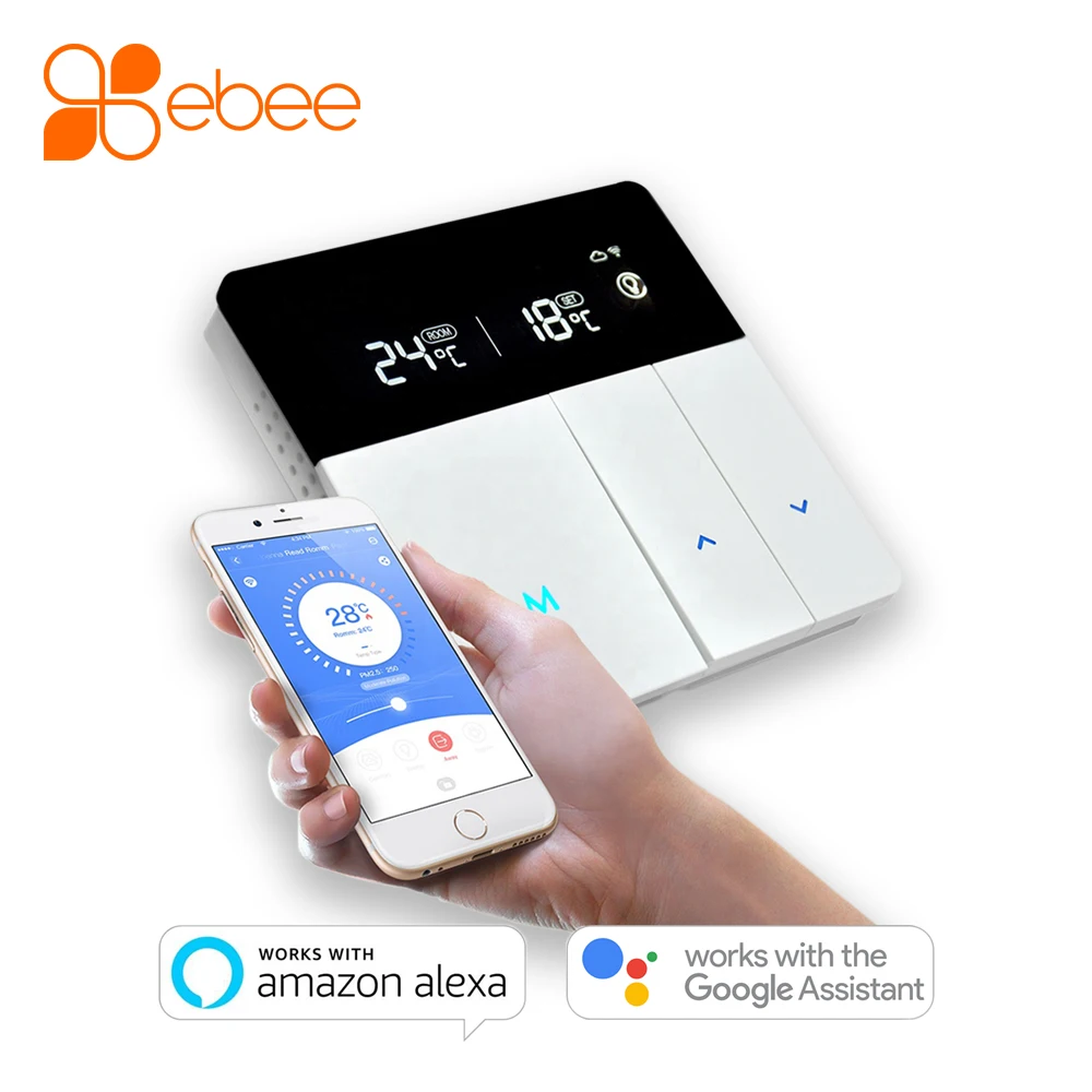WiFi теплый напольный термостат температурный контроллер с динамиком Google Alexa |