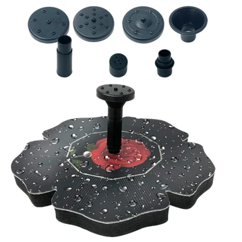 

1.4W Solar Fountain Rose Flower Water Fountain Pump Kit Water Fountain for Garden, Pond, Pool, Outdoor