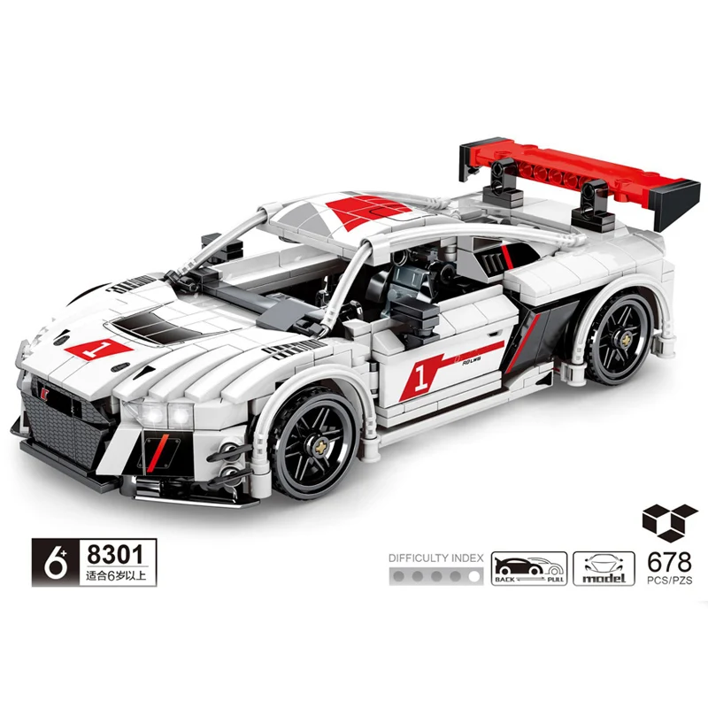 Moc Technic скоростной автомобиль чемпион строительные блоки город внедорожник