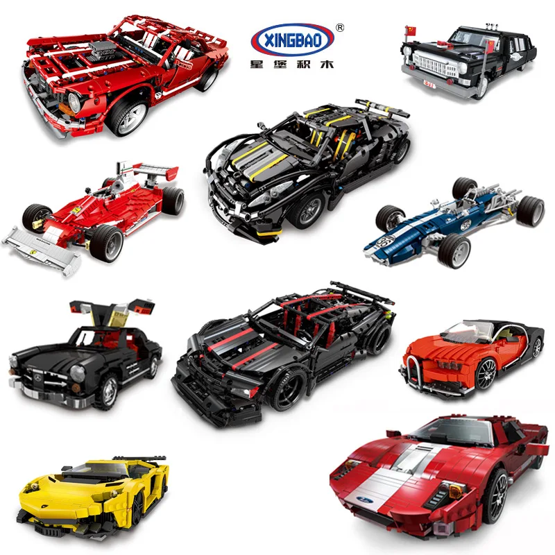 

XINGBAO Building Blocks Sports Car Machinery Group Car Science And Technology Assembly Adult Building Blocks Toy Xb03015 Crustac