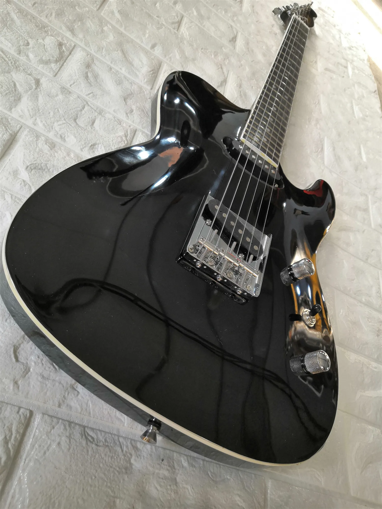 

Factory custom Top Quality Black Tlr Guitar with SS Pickups and Chrome Hardwares,customized!T-17