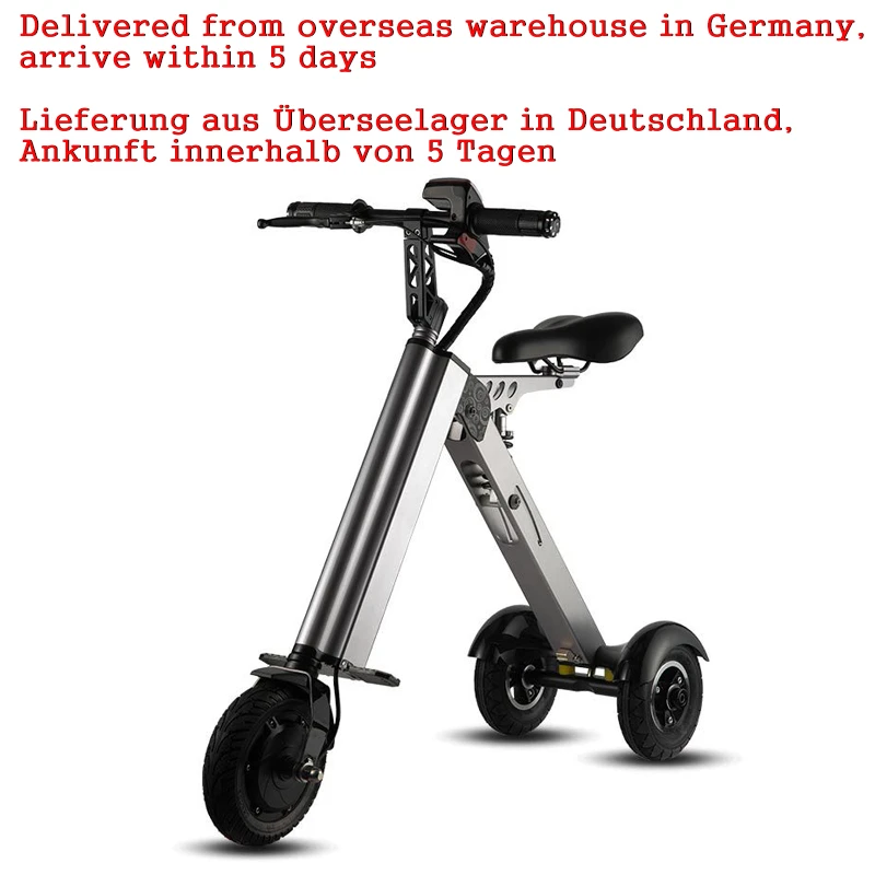 Bicicleta eléctrica plegable compacta tres ruedas para mini bicicleta plegable inteligente para adultos, forma sencilla, 250W, 36V, 7,8 Ah, K7S| Bicicleta eléctrica| - AliExpress