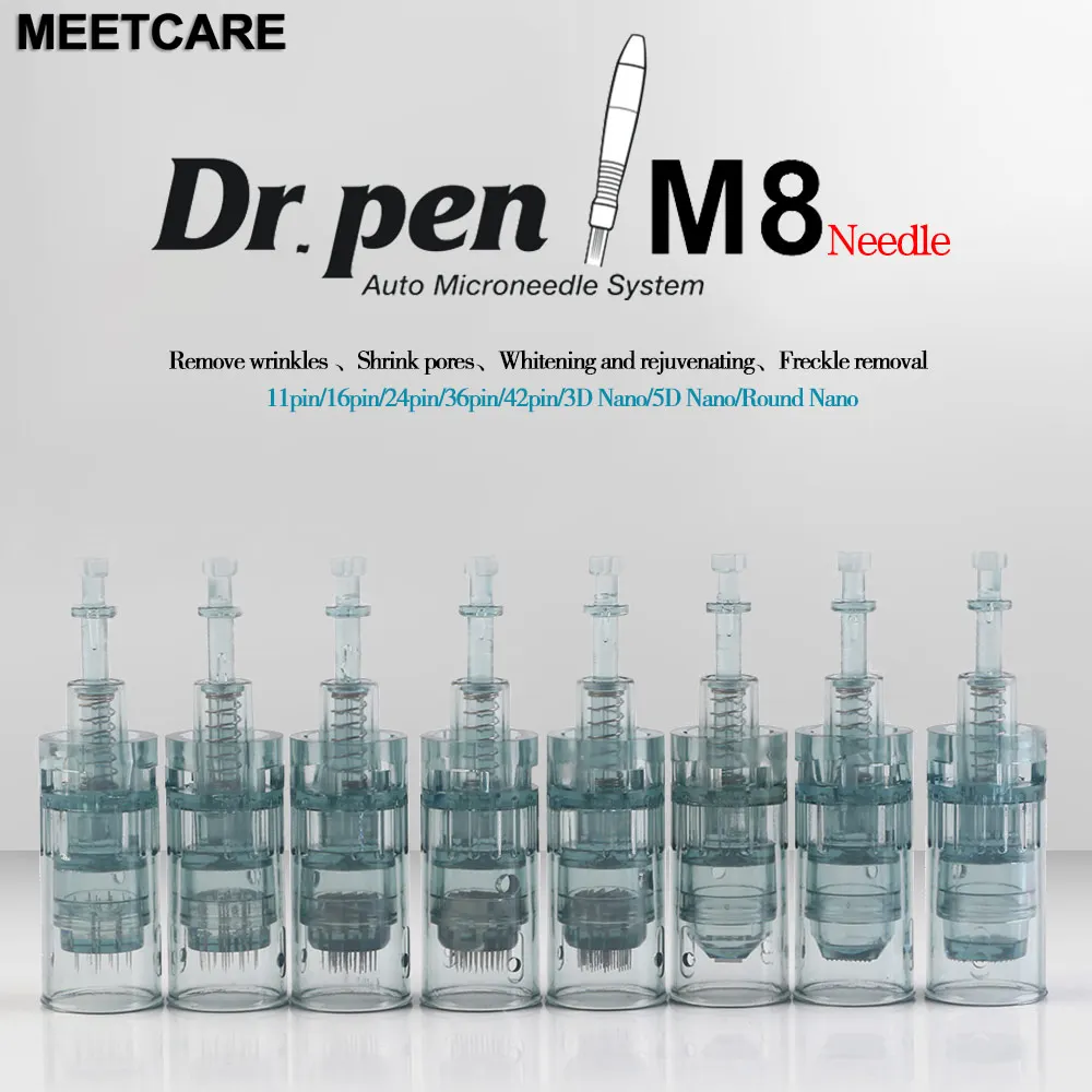 Derma Pen M8 Needle Cartridges for Electri Dr.Pen Roller Micro Needle Tip Derma 11 16 36 42 3D 5D Tattoo Needle