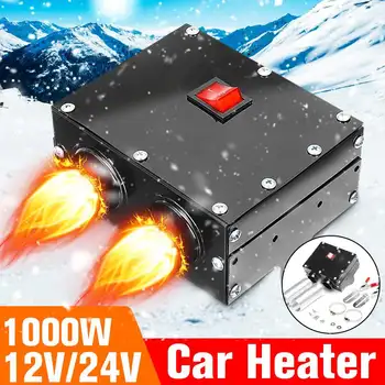 

1000W 12V/24V Heater Fast Heating Fan Car Truck Heater Fan Winter Auto Windscreen Defroster Interior Warmer Dryer