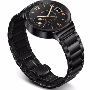 

Stainless Steel Link Bracelet Smart Watch Band for huawei watch band original Butterfly buckle watch band 20mm Rose Gold Strap