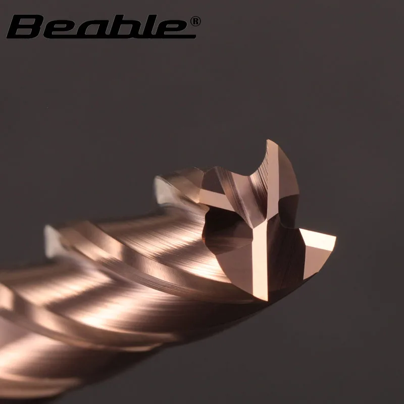 

Beable 4Flutes Flat Milling Cutter HRC55 Metal 55 Degree Carbide Cutting For Machine Tools
