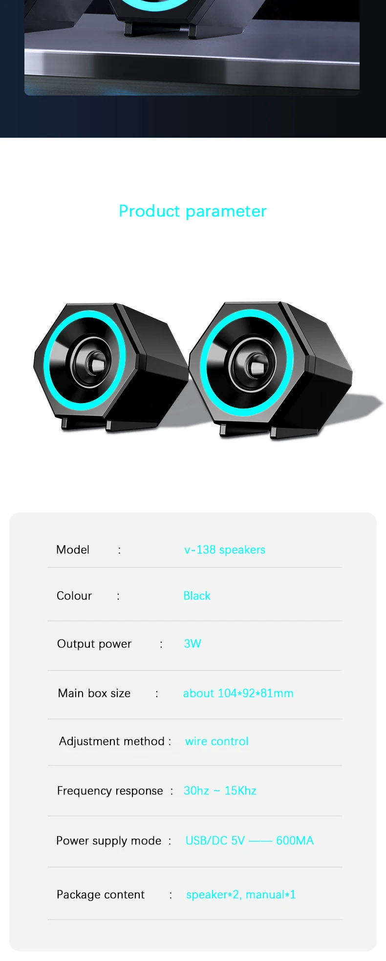 Mini Computer Speaker USB Wired Speakers 3D Stereo Sound Surround Loudspeaker For PC Laptop Notebook  Bluetooth Loudspeakers shower speaker