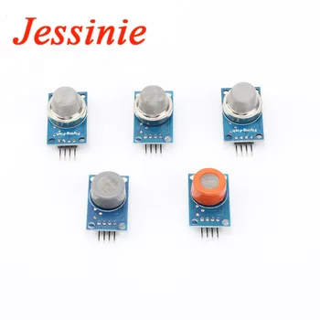 

5Pcs Gas Detection Module MQ-2 MQ-3 MQ-7 MQ-8 MQ-135 MQ2 MQ3 MQ7 MQ8 MQ135 PCB Gas Sensor Module (5 Value*1 Pcs)