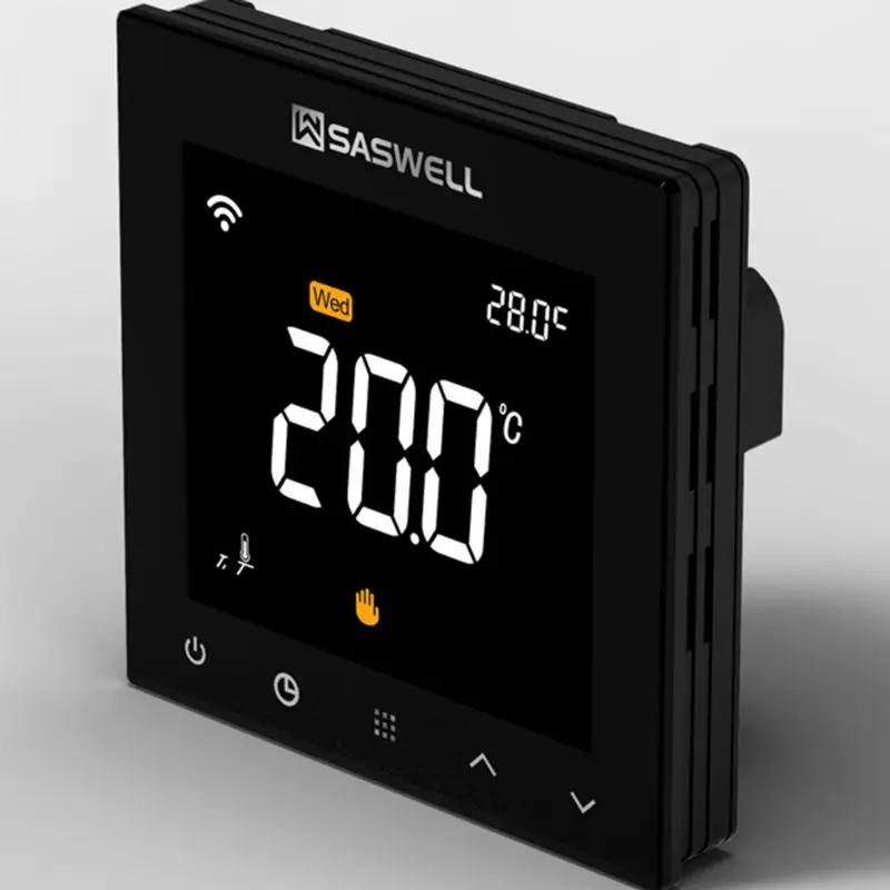 WIFI Thermostat for Water Floor Heating Room Temperature Controller 7Days Weekly Programmable Touch Screen 3A 100~240VAC