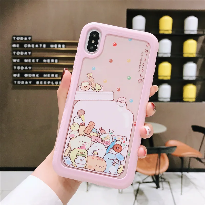 TPU+ PC двусторонний помощи чехол для iphone X XR XS MAX 7 8 плюс 6 6s милые даффи ShellieMay аниме Gelatoni StellaLou чехол - Цвет: style 10