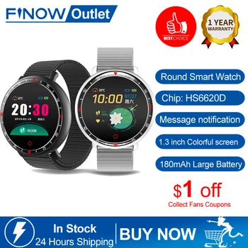 

Finow YS16 Smart watch 5ATM Waterproof Fitness Tracker Heart Rate Sleep Monitor Sports Smartwatch men for Android ios phone