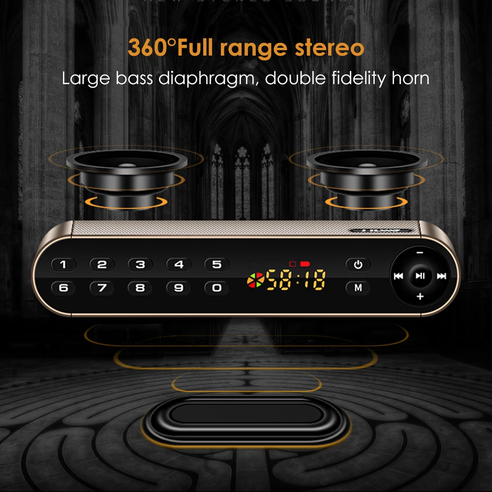Q8 Bluetooth динамик Портативный беспроводной BT аудио динамик USB громкоговоритель Hi-Fi коробка спортивный саундбокс Поддержка TF карта U диск с микрофоном