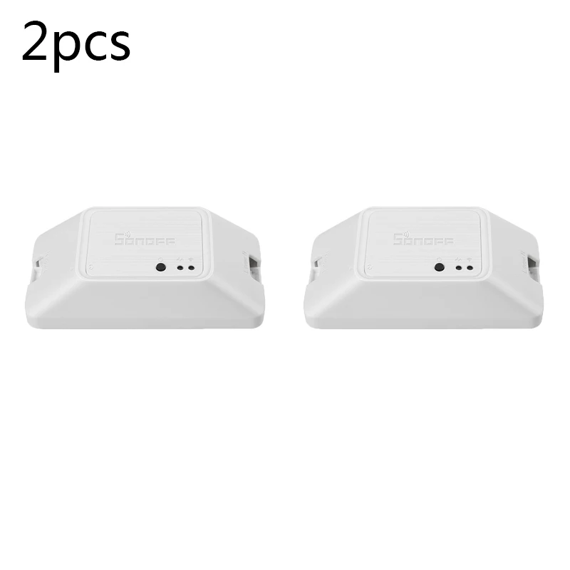 2PCS Sonoff Basic R3 умный дом Wifi переключатель задержки умный дом световой контроллер через приложение работает с Alexa Google Home - Комплект: 2PCS