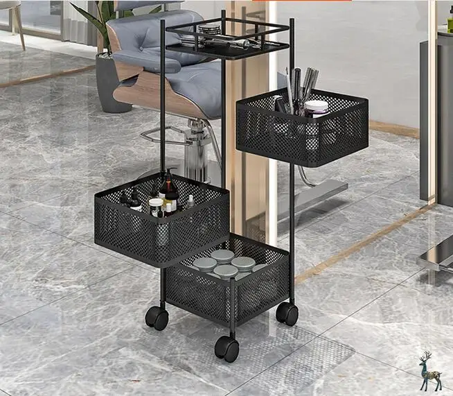 Light luxury beauty salon hair salon trolleys small tools bar barbershop ironing nail special removable