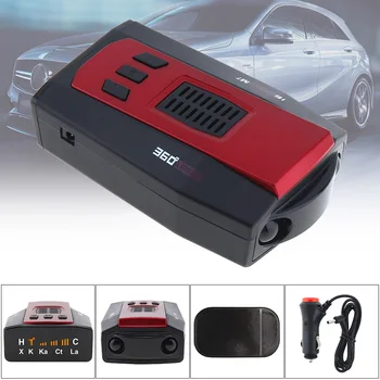 

M7 360 Degree Auto Car Radar Detector 16 Band Russia English Version LED Display Anti Radar Detector XK NK Ku Ka Laser