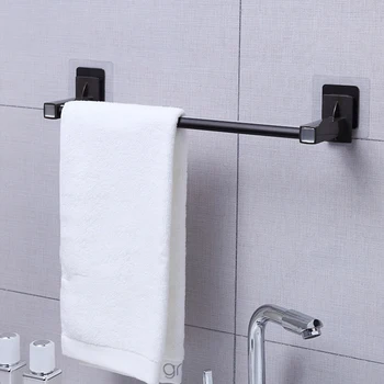 

Suction Cup Punch Free Space Aluminum Furniture DIY Bathroom Cloth Kitchen Home Towel Rack Hooks Hotel Wall-mounted Holders