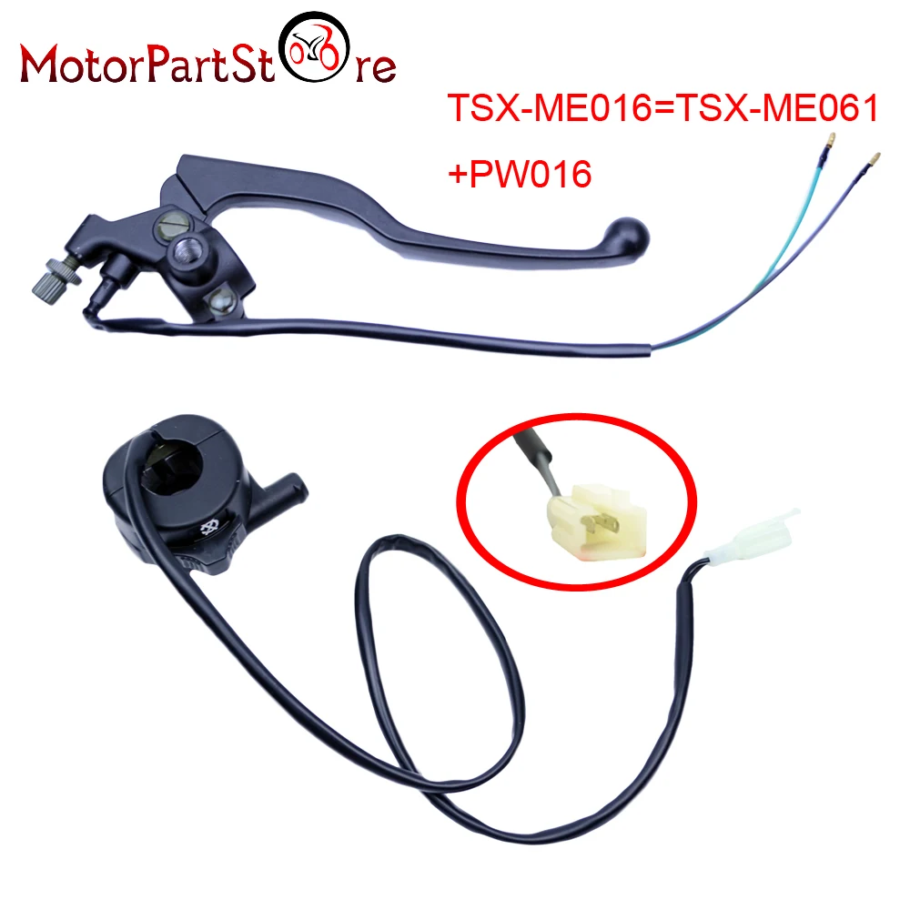 Дроссельной заслонки переключатель правого тормоза рычаг для YAMAHA PW80 PY80 PW PY 80 PEEWEE мотоцикл грязи велосипед часть D20