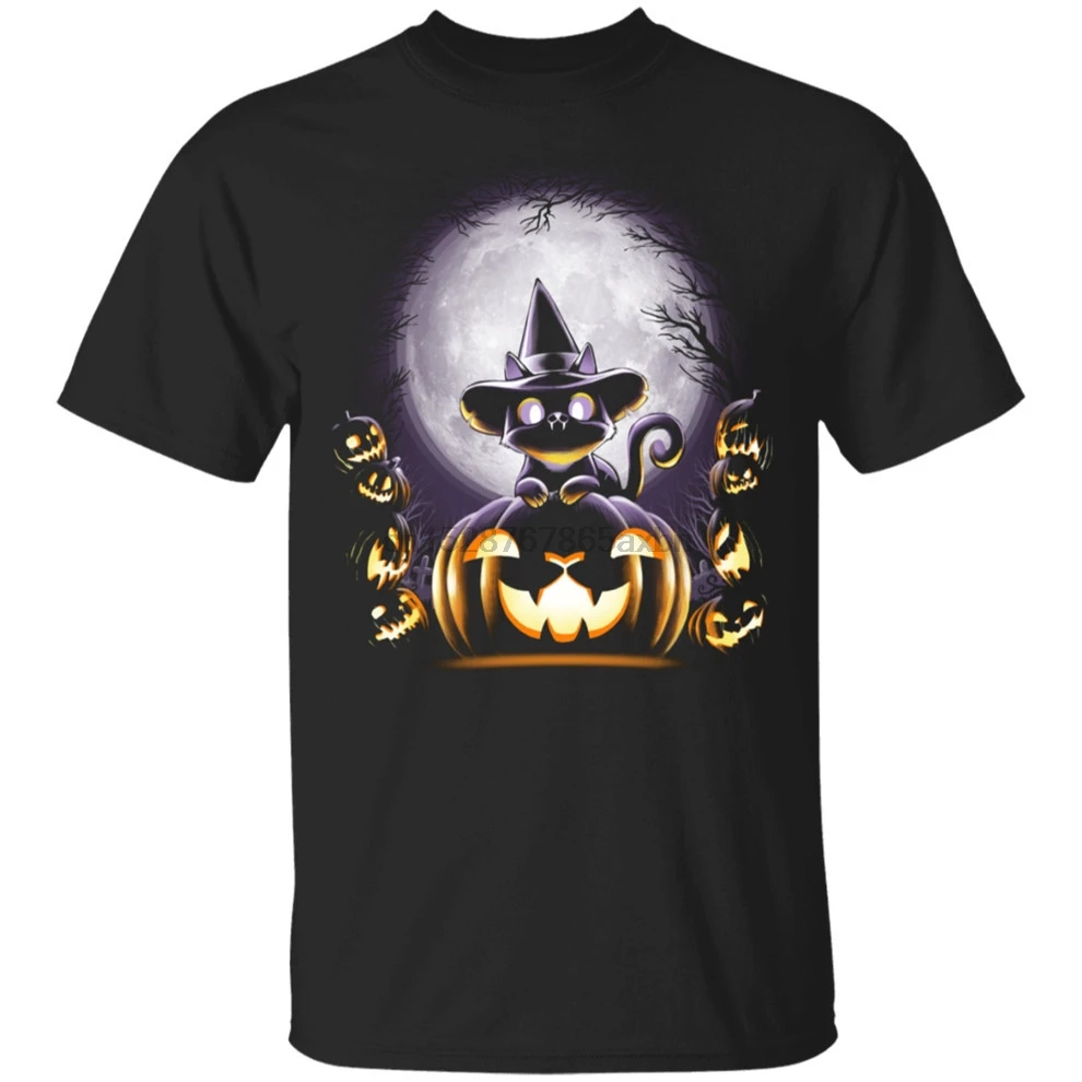 Мужская Ночная футболка с изображением ведьмы и кошек размер M-3Xl на заказ | одежда