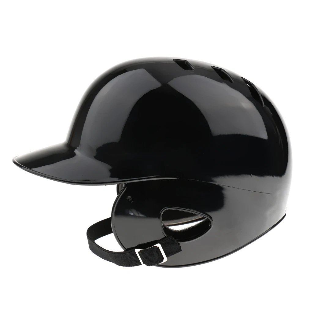 Batting Helmet NOCSAE Cert. Pro Baseball/Softball Helmet Double Flap Full Size - Black