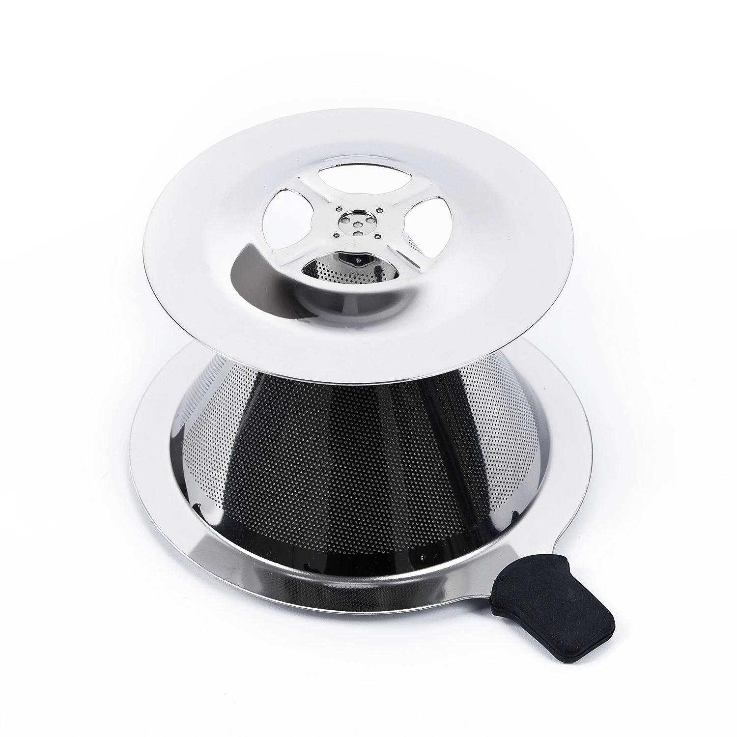 

Reusable Coffee Filter Cone Drip Pour Over Coffee Dripper Titanium Mesh-Strainer