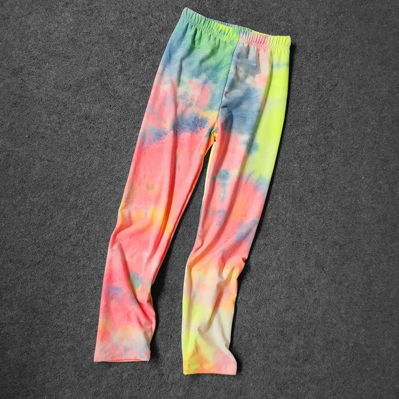Kids Toddler Girls Legging Spring Summer Graffiti Colorful Printed Stretch Slim Leggings for Children