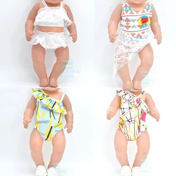 

Doll clothes for 43 cm new born dolls accessoires baby dress fashion swimsuit, bikini