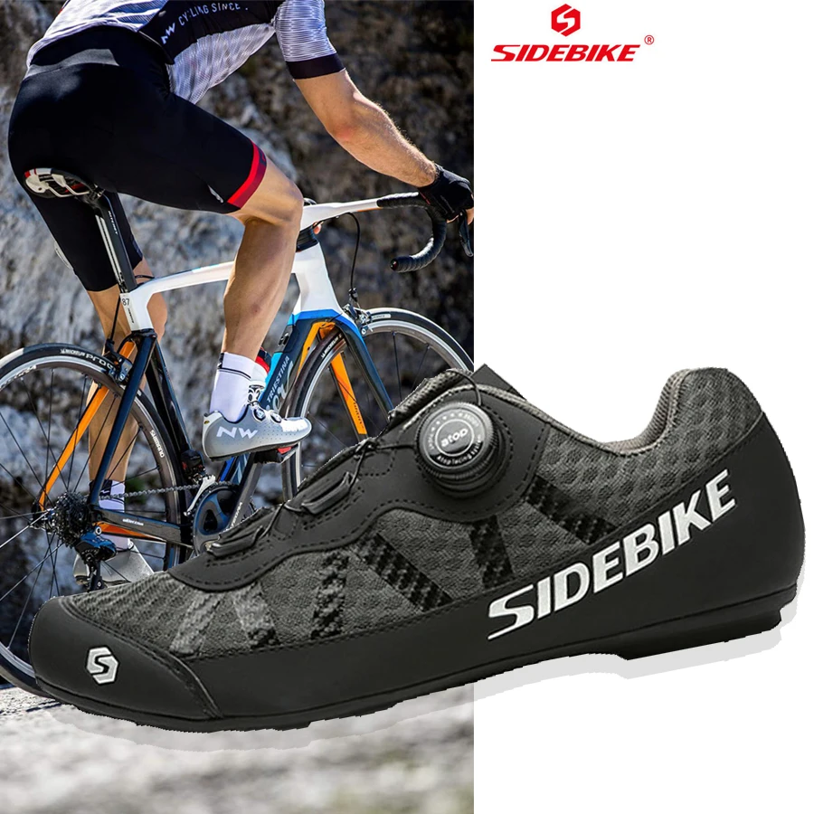 Ботинки для велоспорта SIDEBIKE дышащие Нескользящие на плоской резиновой подошве
