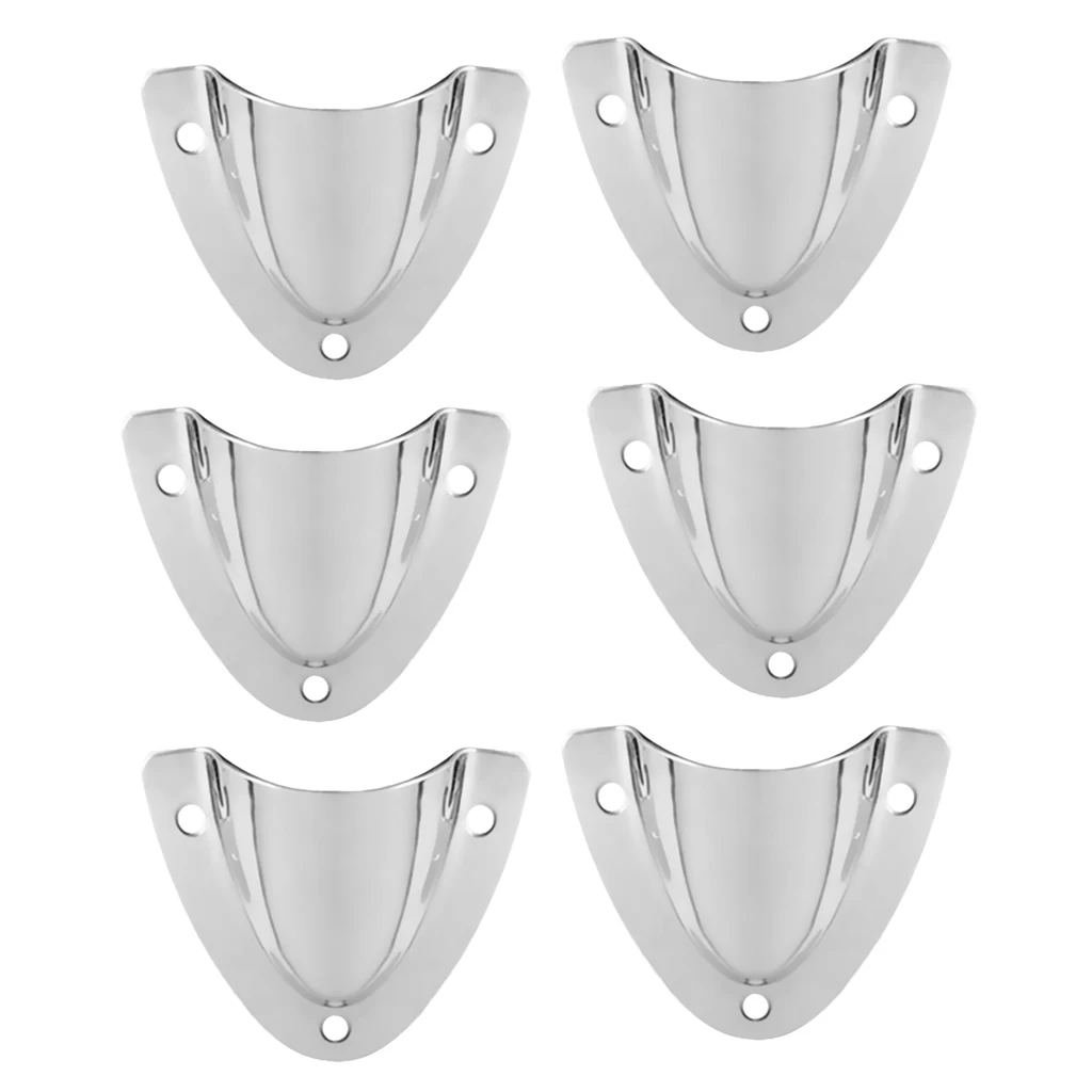 6pcs Large Clam Shell Vent Cowl Ventilator Stainless Steel Marine Hardware