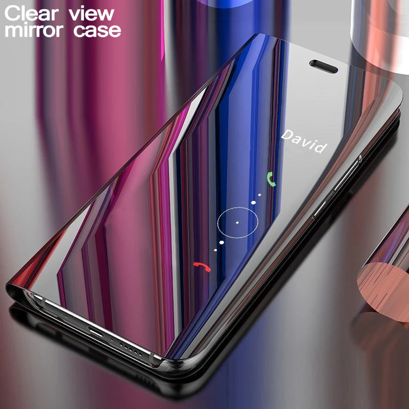 Умный зеркальный чехол для телефона для Samsung Galaxy S8 S9 S7 S6 Edge Plus Note для девочек от 5 до 8 лет для A8 A7 A5 A3 Clear View чехол