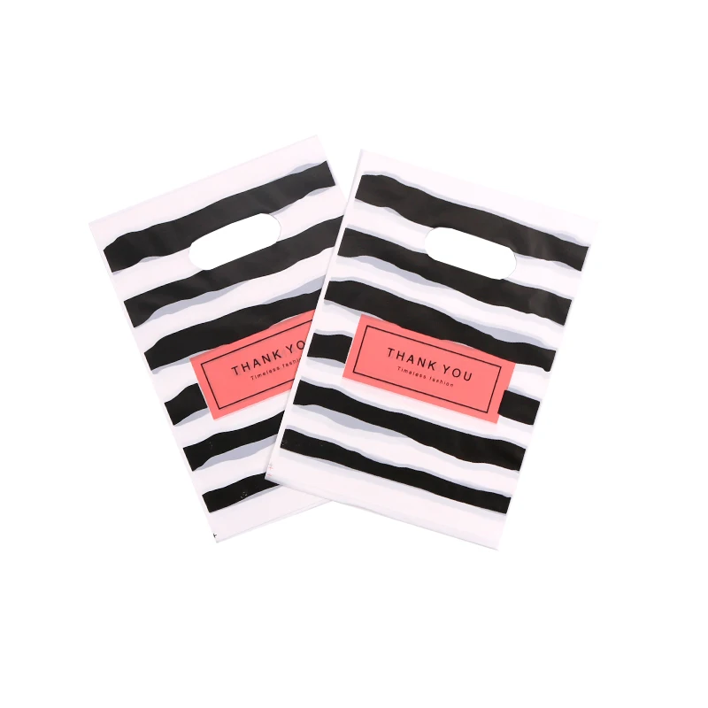 100pcs/lot Small Plastic Bags 15x20cm Cute Jewelry Candy Gifts Packaging Shopping Nice Gift Bag With Handle | Дом и сад