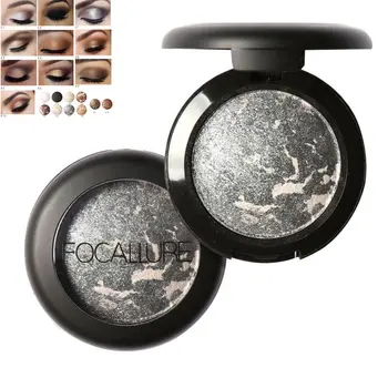 

New Hot FOCALLURE Baked Eyeshadow Eye Shadow Palette Shimmer Metallic Eyes Makeup Tools SMR88